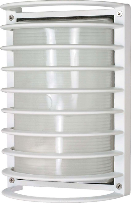 Nuvo Lighting - 60-532 - One Light Outdoor Bulk Head - Die Cast Bulk Heads Semi Gloss White - Semi Gloss White