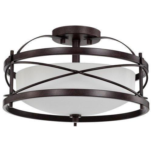 Nuvo Lighting - 60-5335 - Two Light Semi Flush Mount - Ginger - Old Bronze