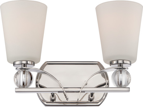 Nuvo Lighting - 60-5492 - Two Light Vanity - Connie - Polished Nickel