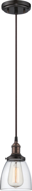 Nuvo Lighting - 60-5504 - One Light Pendant - Vintage - Rustic Bronze