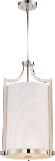 Nuvo Lighting - 60-5882 - Three Light Foyer Pendant - Meadow - Polished Nickel