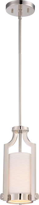 Nuvo Lighting - 60-5884 - One Light Mini Pendant - Meadow - Polished Nickel