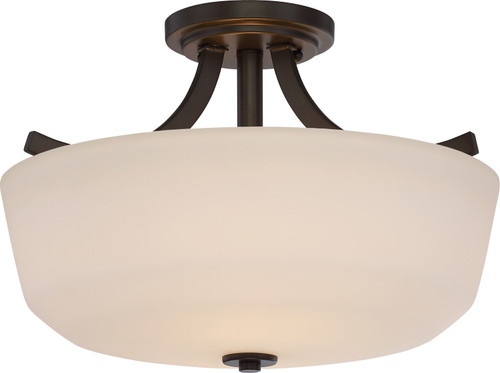 Nuvo Lighting - 60-5926 - Two Light Semi Flush Mount - Laguna - Forest Bronze