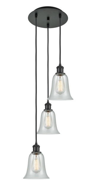 Innovations - 113B-3P-BK-G2812 - LED Pendant - Ballston - Matte Black