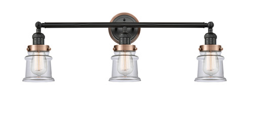 Innovations - 205BK-BPAC-HRAC-G182S - Three Light Bath Vanity - Franklin Restoration - Matte Black