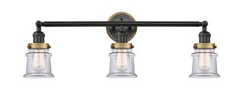Innovations - 205BK-BPBB-HRBB-G182S - Three Light Bath Vanity - Franklin Restoration - Matte Black