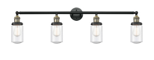 Innovations - 215-BAB-G314 - Four Light Bath Vanity - Franklin Restoration - Black Antique Brass