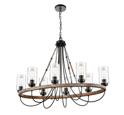 Innovations - 442-8CR-BK-G4422-LED - LED Chandelier - Paladin - Matte Black