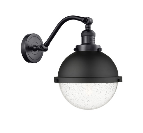 Innovations - 515-1W-BK-HFS-84-BK - One Light Wall Sconce - Franklin Restoration - Matte Black