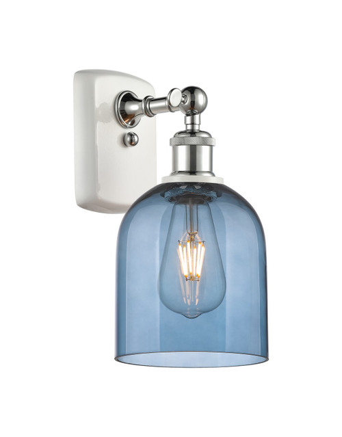 Innovations - 516-1W-WPC-G558-6BL - One Light Wall Sconce - Ballston - White Polished Chrome