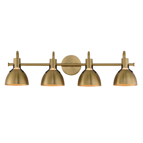 Maxim - 12344SBR - Four Light Wall Sconce - Dusk - Satin Brass
