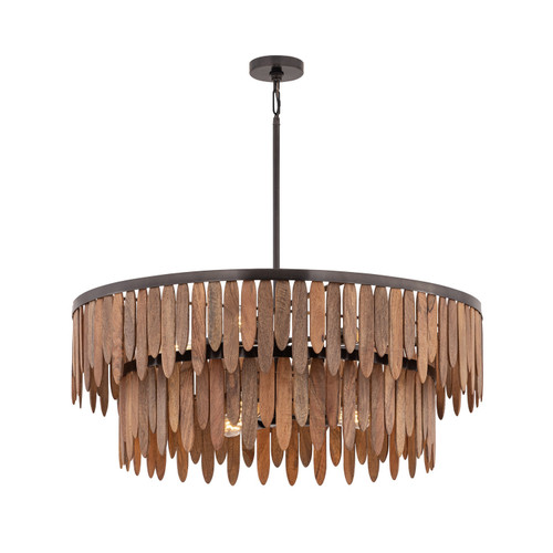 Maxim - 22513WNGM - Seven Light Pendant - Marimba - Gunmetal