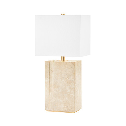 Hudson Valley - L1619-AGB - One Light Table Lamp - Brownsville - Aged Brass