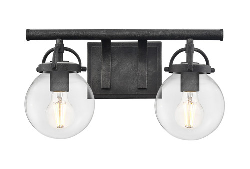 Innovations - 416-2W-WZ-G202-6 - Two Light Bath Vanity - Downtown Urban - Weathered Zinc