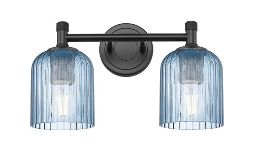 Innovations - 434-2W-BK-G559-5BL - Two Light Bath Vanity - Downtown Urban - Matte Black