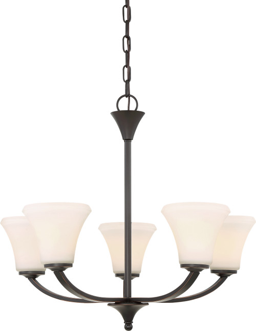 Nuvo Lighting - 60-6305 - Five Light Chandelier - Fawn - Mahogany Bronze