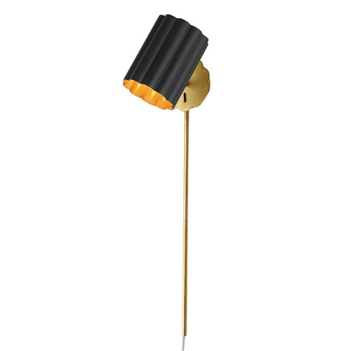 Maxim - 18050BKGL - One Light Wall Sconce - Primrose - Gold Leaf