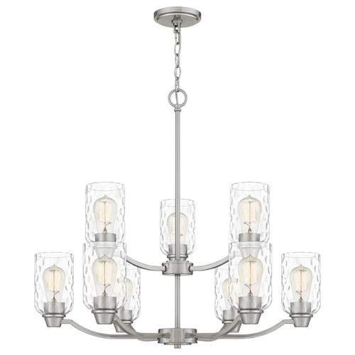 Quoizel - ACA5029BN - Nine Light Chandelier - Acacia - Brushed Nickel