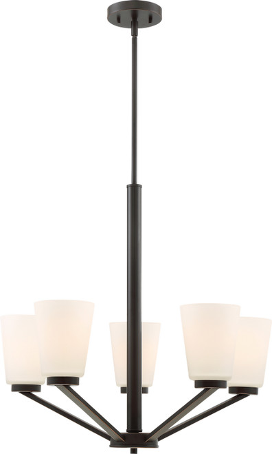 Nuvo Lighting - 60-6346 - Five Light Chandelier - Nome - Mahogany Bronze