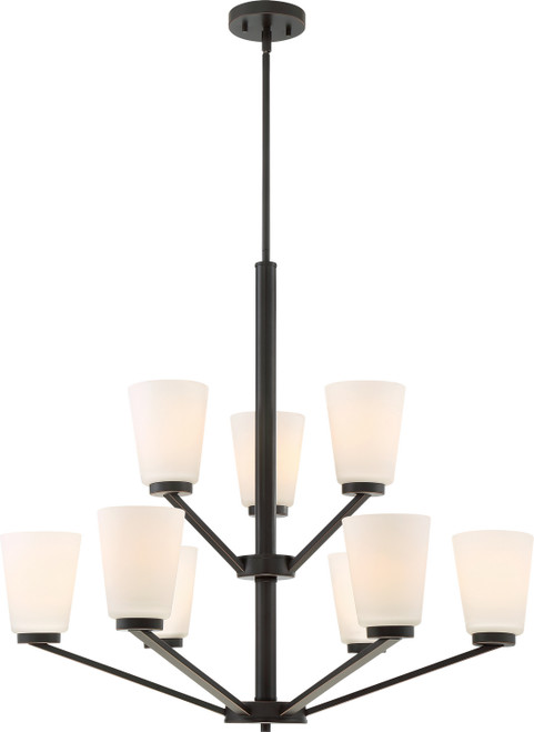 Nuvo Lighting - 60-6349 - Nine Light Chandelier - Nome - Mahogany Bronze