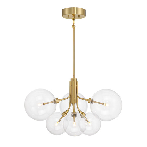 Meridian - M100135NB - LED Chandelier - Natural Brass