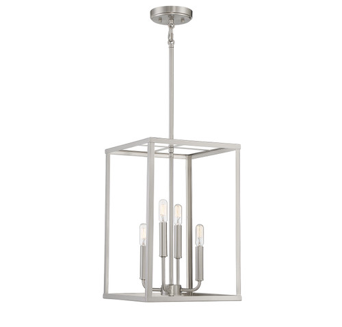 Meridian - M30008BN - Four Light Pendant - Brushed Nickel