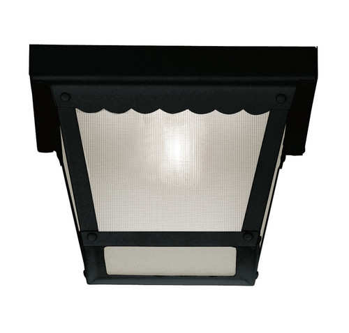 Meridian - M50058BK - One Light Outdoor Flush Mount - Black