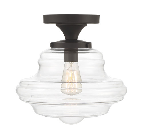 Meridian - M60069ORB - One Light Semi-Flush Mount - Oil Rubbed Bronze