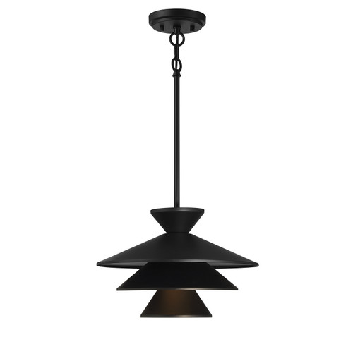 Meridian - M70096MBK - One Light Pendant - Matte Black
