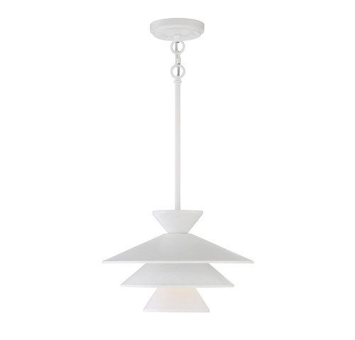 Meridian - M70096WH - One Light Pendant - White