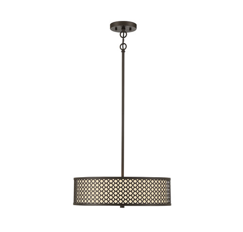 Meridian - M70108ORB - Three Light Pendant - Oil Rubbed Bronze