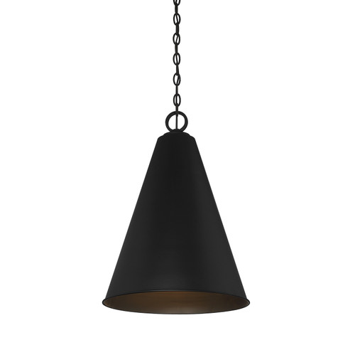 Meridian - M70112MBK - One Light Pendant - Matte Black
