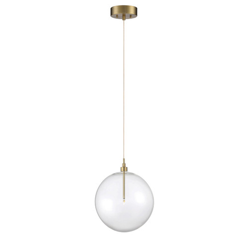 Meridian - M70114NB - LED Pendant - Natural Brass