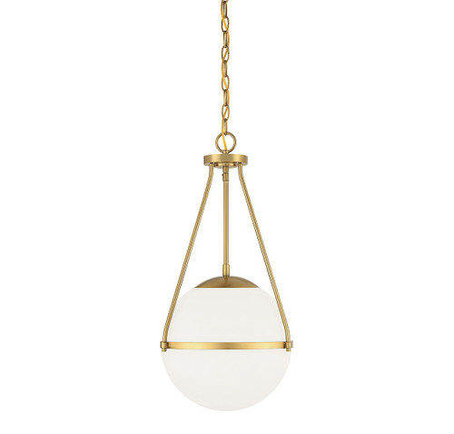 Meridian - M7025NB - One Light Pendant - Natural Brass