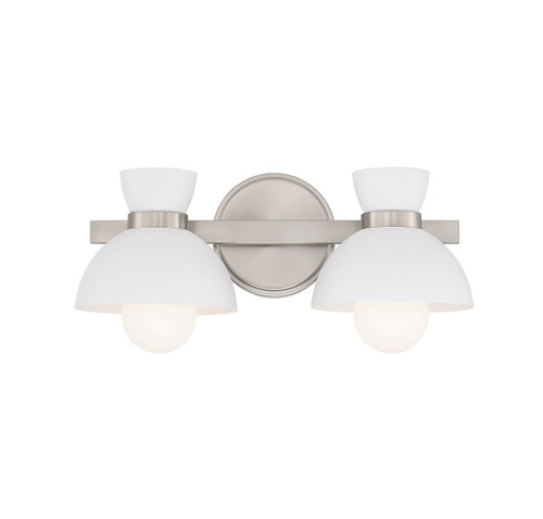 Meridian - M80074BN - Two Light Bathroom Vanity - Brushed Nickel