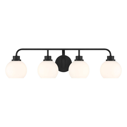 Meridian - M80082MBK - Four Light Bathroom Vanity - Matte Black