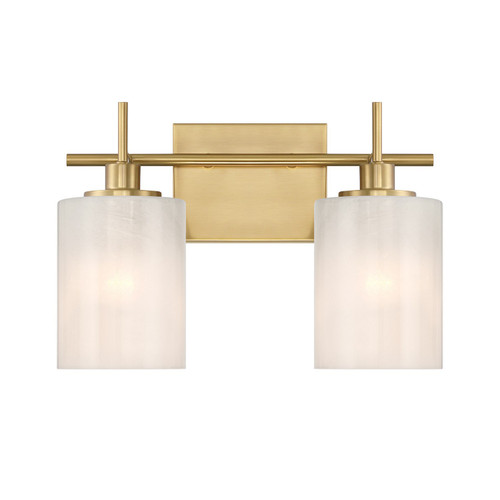 Meridian - M80083NB - Two Light Bathroom Vanity - Natural Brass