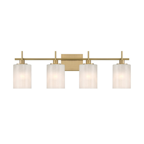 Meridian - M80085NB - Four Light Bathroom Vanity - Natural Brass