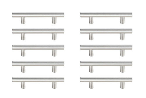 Elegant Lighting - PL400-3-NK-10PK - Bar Pull Multipack (set of 10) - Quinn - Brushed Nickel