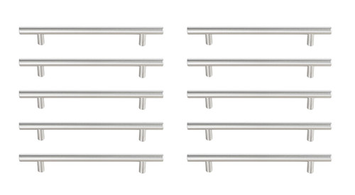 Elegant Lighting - PL400-6-NK-10PK - Bar Pull Multipack (set of 10) - Quinn - Brushed Nickel