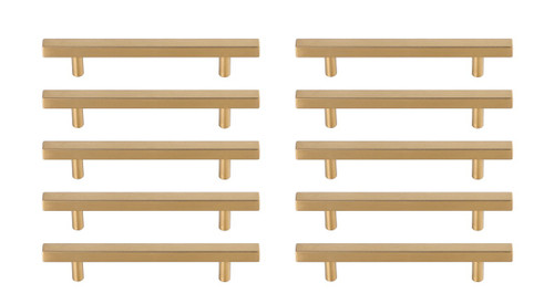 Elegant Lighting - PL402-5-BR-10PK - Bar Pull Multipack (set of 10) - Dior - Brass