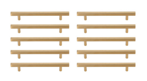 Elegant Lighting - PL402-6-BR-10PK - Bar Pull Multipack (set of 10) - Dior - Brass