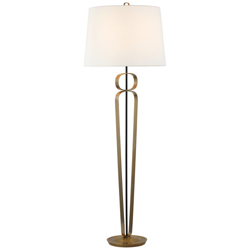 Visual Comfort Signature - ARN 1440HAB/BLK-L - LED Floor Lamp - Valda - Hand-Rubbed Antique Brass and Matte Black