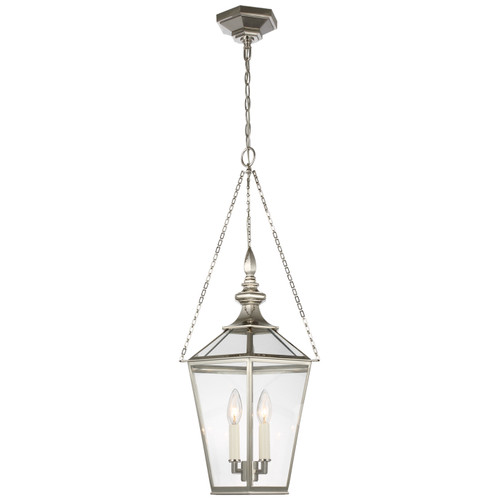 Visual Comfort Signature - CHC 5410PN-CG - LED Lantern - Evaline - Polished Nickel