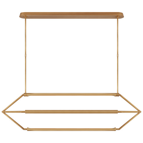 Visual Comfort Signature - KW 5705AB - LED Linear Lantern - Appareil - Antique-Burnished Brass