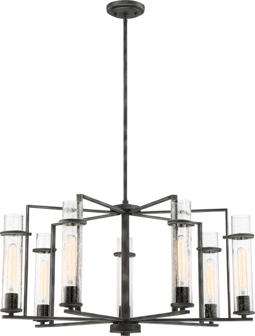 Nuvo Lighting - 60-6387 - Seven Light Chandelier - Donzi - Iron Black