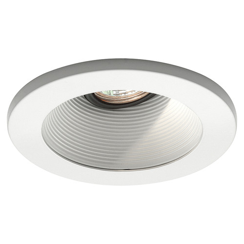 W.A.C. Lighting - HR-D411-WT/WT - 4in Adjustable Step Baffle Trim - 4 Low Voltage - White/White