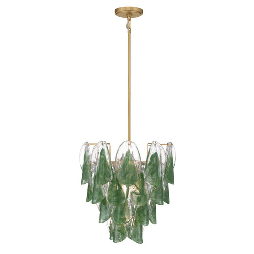 Metropolitan - N3475-G-732 - Five Light Pendant - Verla Crest - Legacy Brass