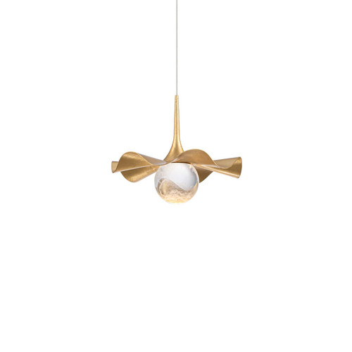 Modern Forms - PD282609-AB/GL - LED Mini Pendant - Brimm - Gold Leaf/Aged Brass