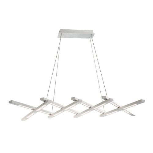 Modern Forms - PD-32880-AL - LED Linear Pendant - Scissors - Brushed Aluminum